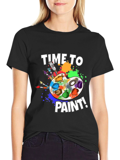 Time To Paint T-Shirt - Artist Palette Design