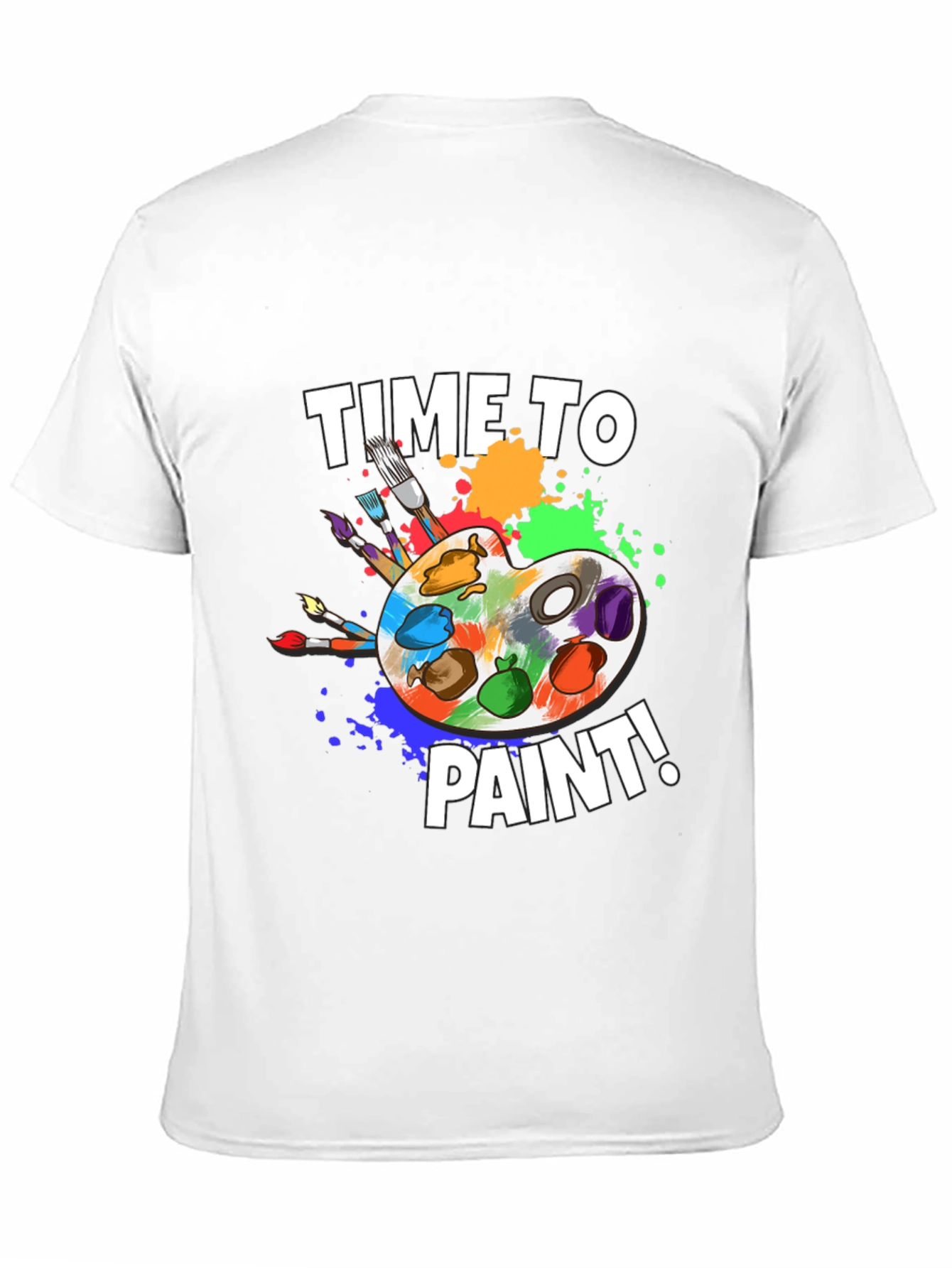 Time To Paint T-Shirt - Artist Palette Design