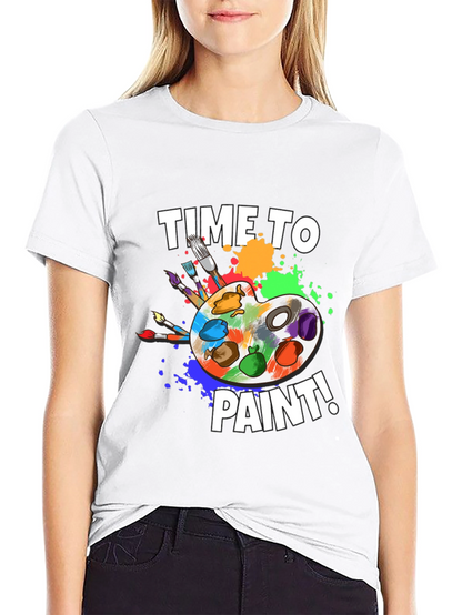 Time To Paint T-Shirt - Artist Palette Design