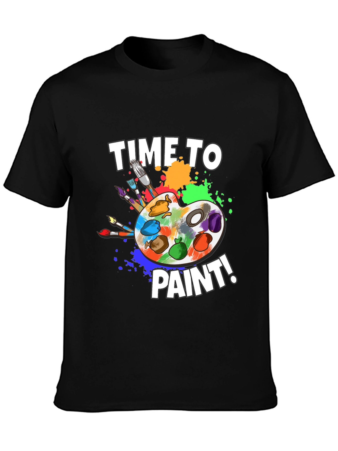 Time To Paint T-Shirt - Artist Palette Design