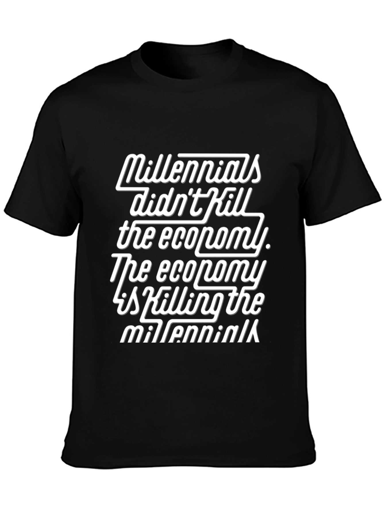 Millennials Economy T-Shirt Black