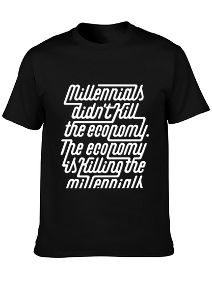 Millennials Economy T-Shirt Black