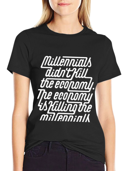 Millennials Economy T-Shirt Black