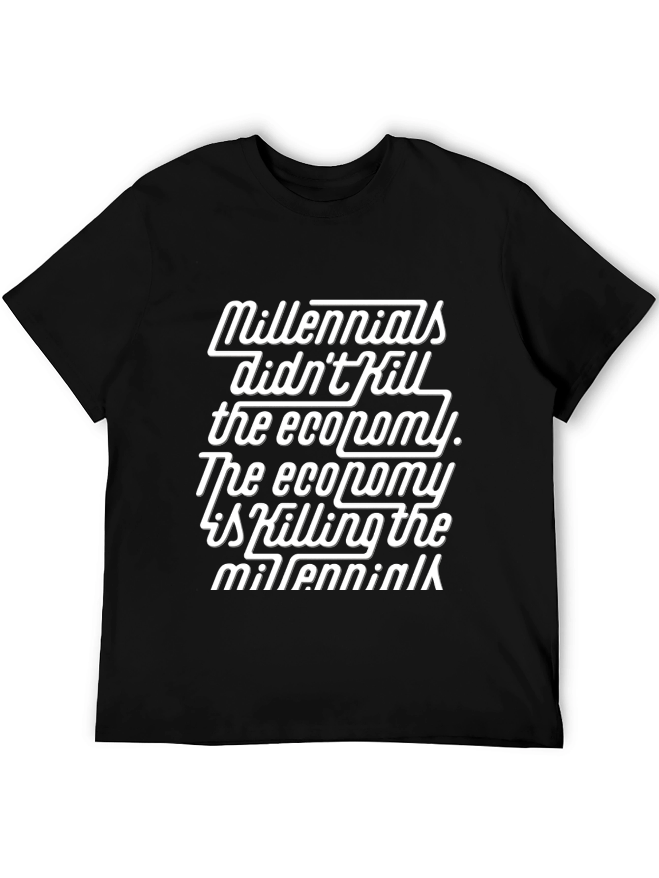 Millennials Economy T-Shirt Black