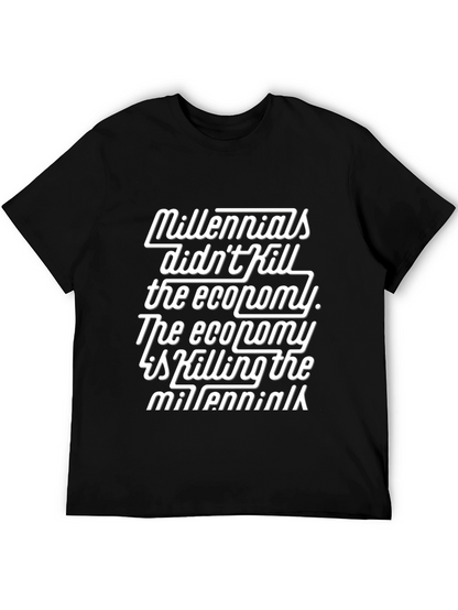 Millennials Economy T-Shirt Black