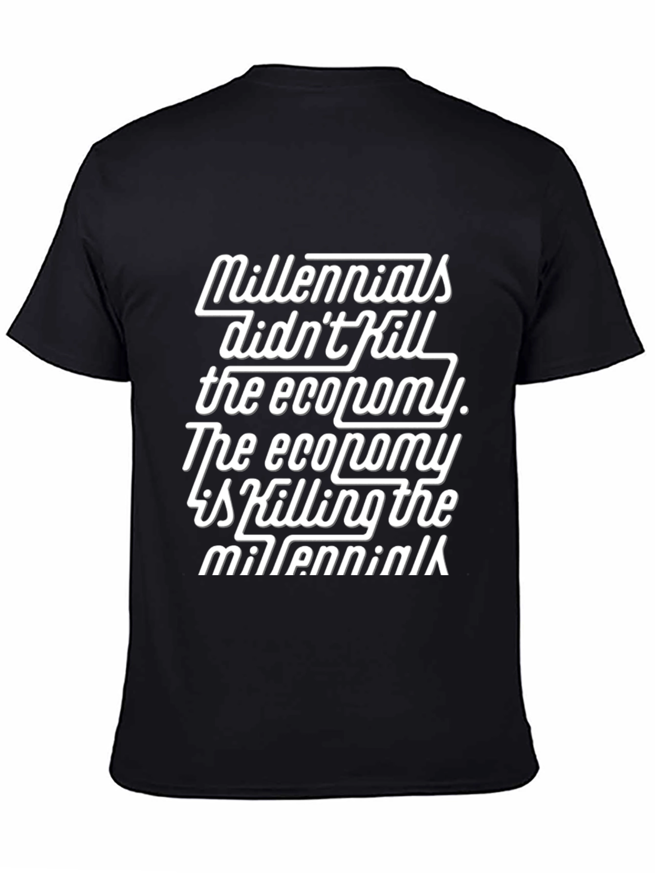 Millennials Economy T-Shirt Black