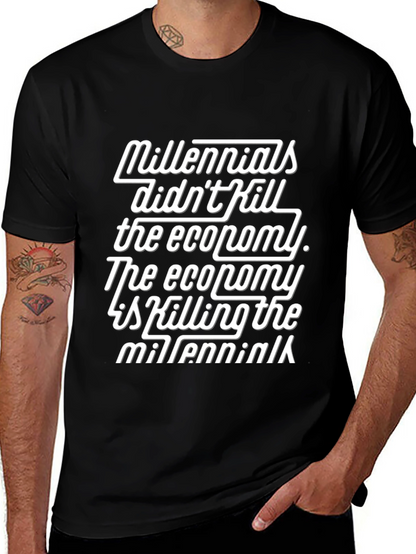 Millennials Economy T-Shirt Black