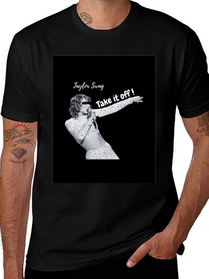 Taylor Swag Take it off Black T-Shirt