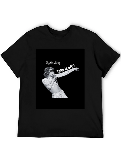 Taylor Swag Take it off Black T-Shirt