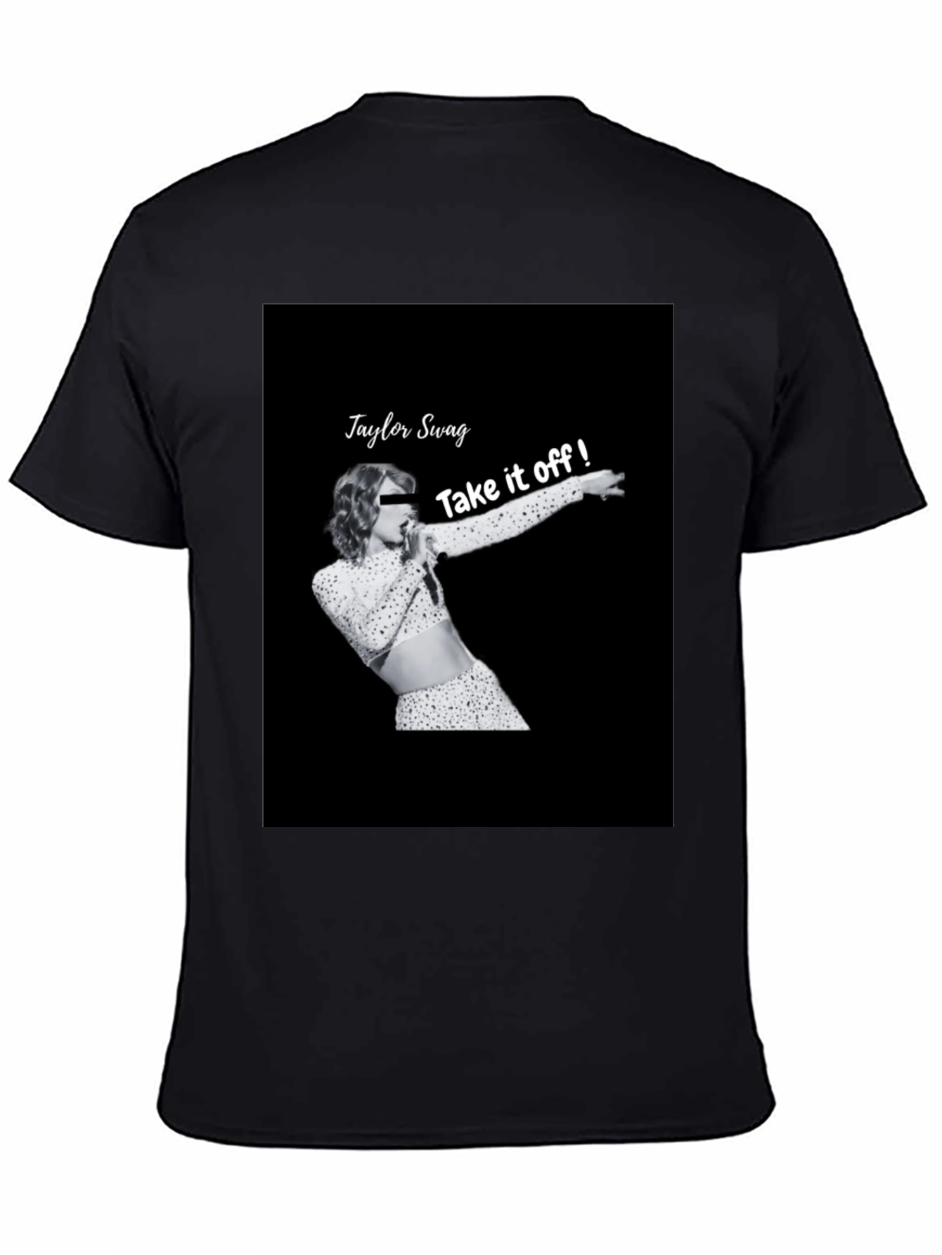 Taylor Swag Take it off Black T-Shirt