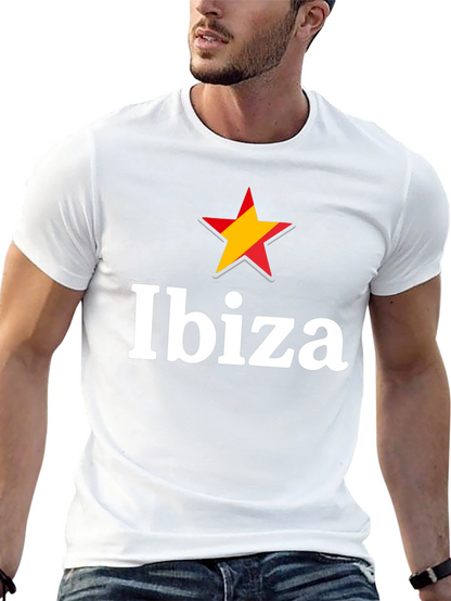 Ibiza Star Graphic Mens Black T-Shirt