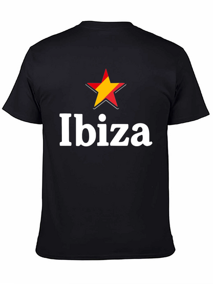 Ibiza Star Graphic Mens Black T-Shirt