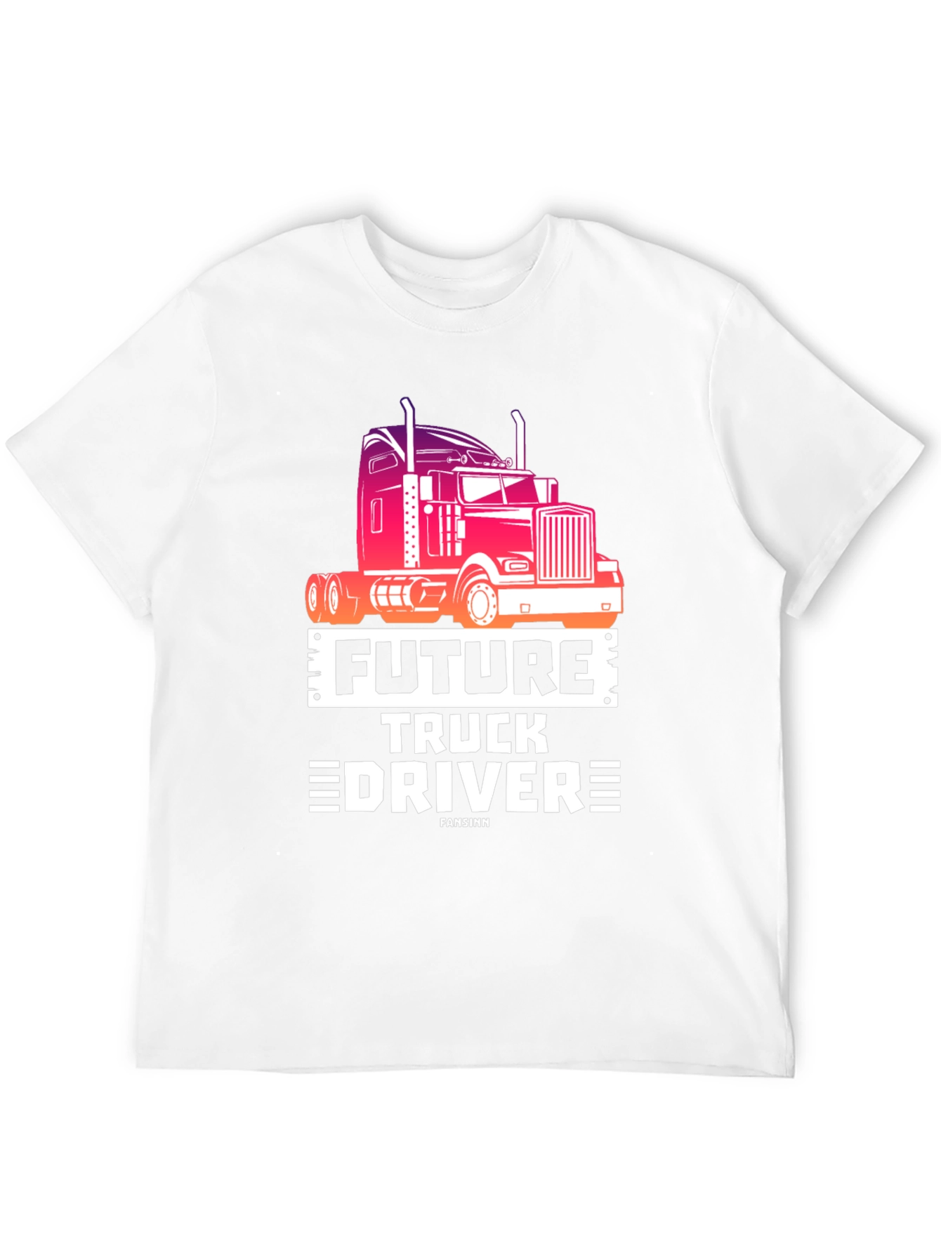 Future Truck Driver Black Graphic Tee