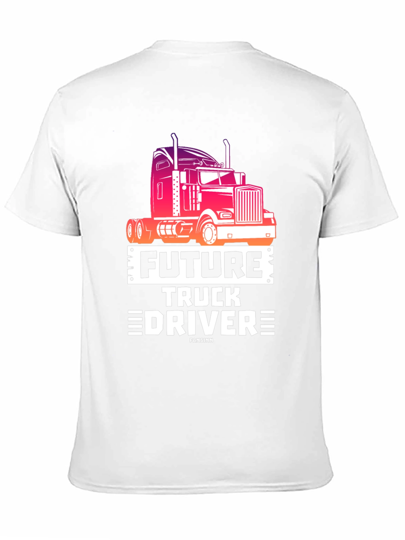 Future Truck Driver Black Graphic Tee