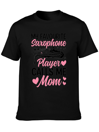 Saxophone Mom T-Shirt - Musical Gift for Mothers