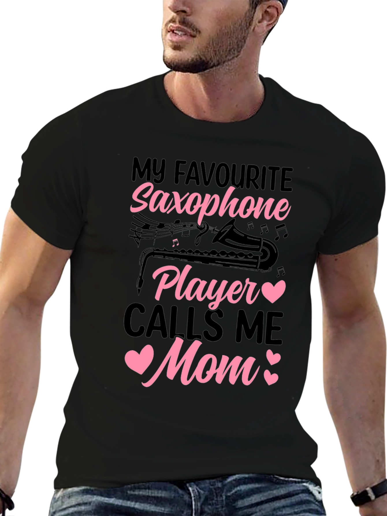 Saxophone Mom T-Shirt - Musical Gift for Mothers