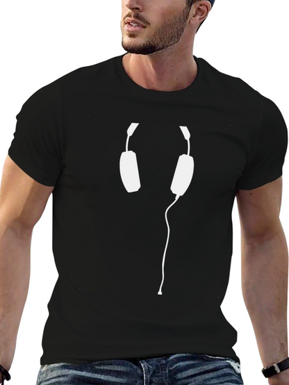 Headphone Graphic Tee - Music Lover Shirt