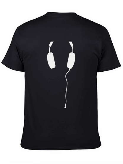 Headphone Graphic Tee - Music Lover Shirt