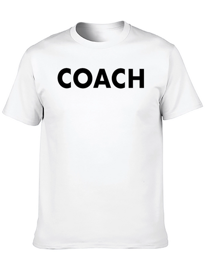 Coach Graphic Tee - Black Cotton T-Shirt