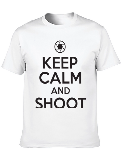 Keep Calm and Shoot Black T-Shirt