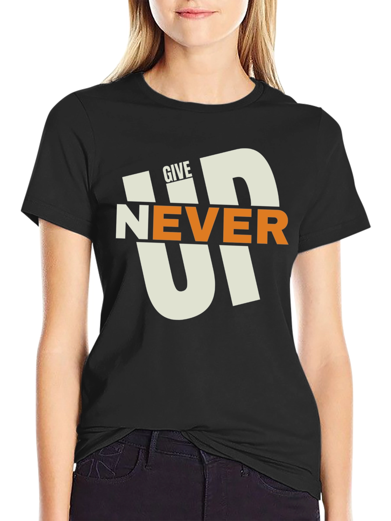 Never Give Up T-Shirt - Motivational Graphic Tee