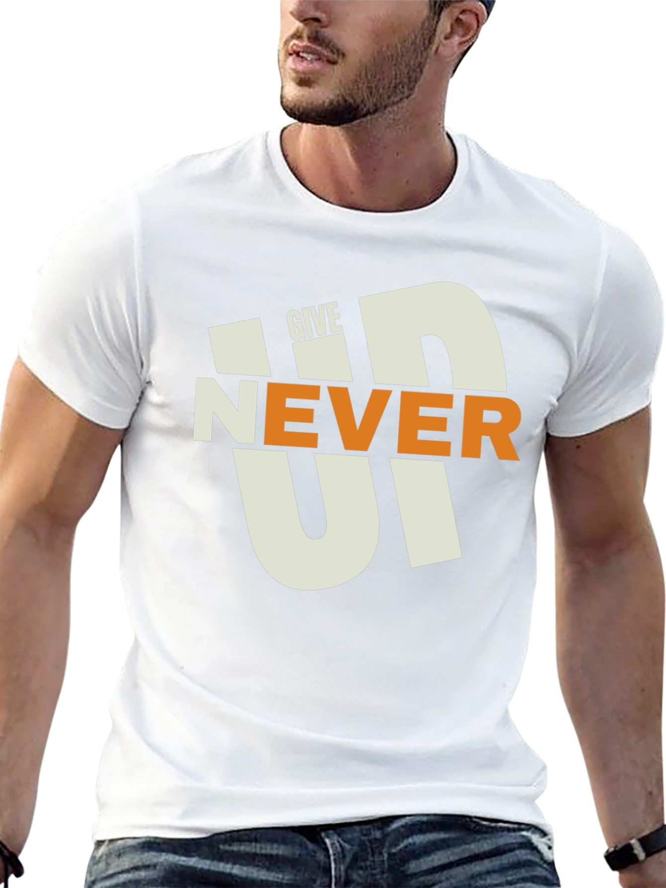Never Give Up T-Shirt - Motivational Graphic Tee