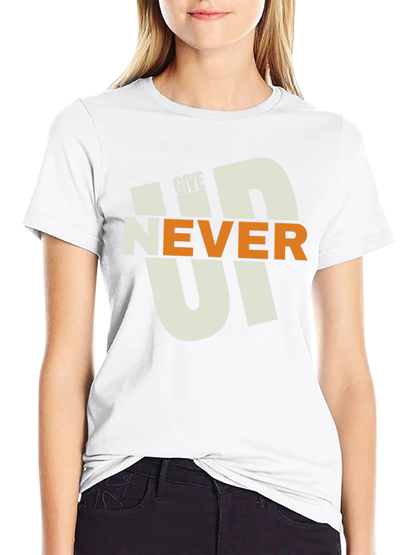 Never Give Up T-Shirt - Motivational Graphic Tee