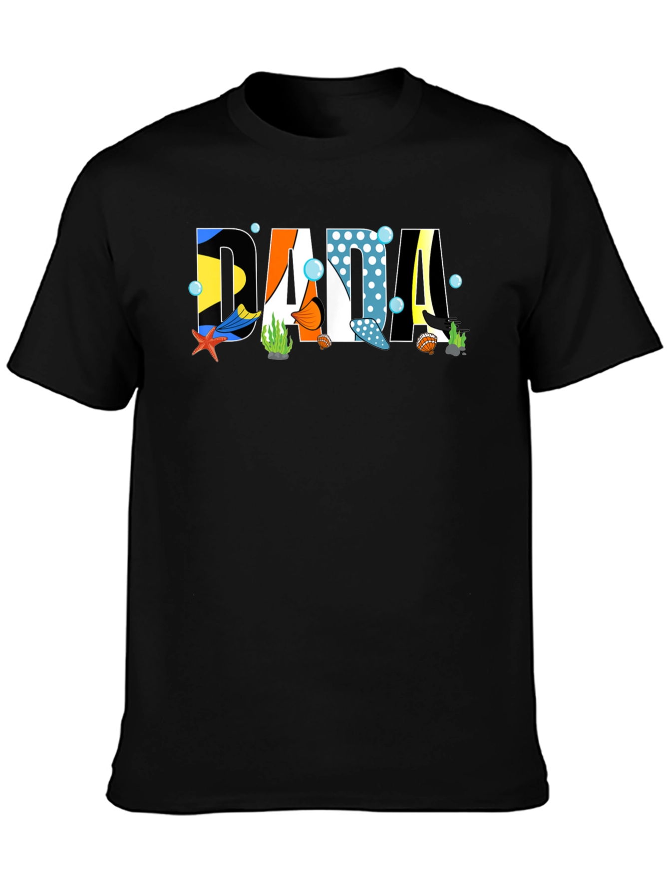 DADA Ocean Graphic Tee - Mens Black T-Shirt