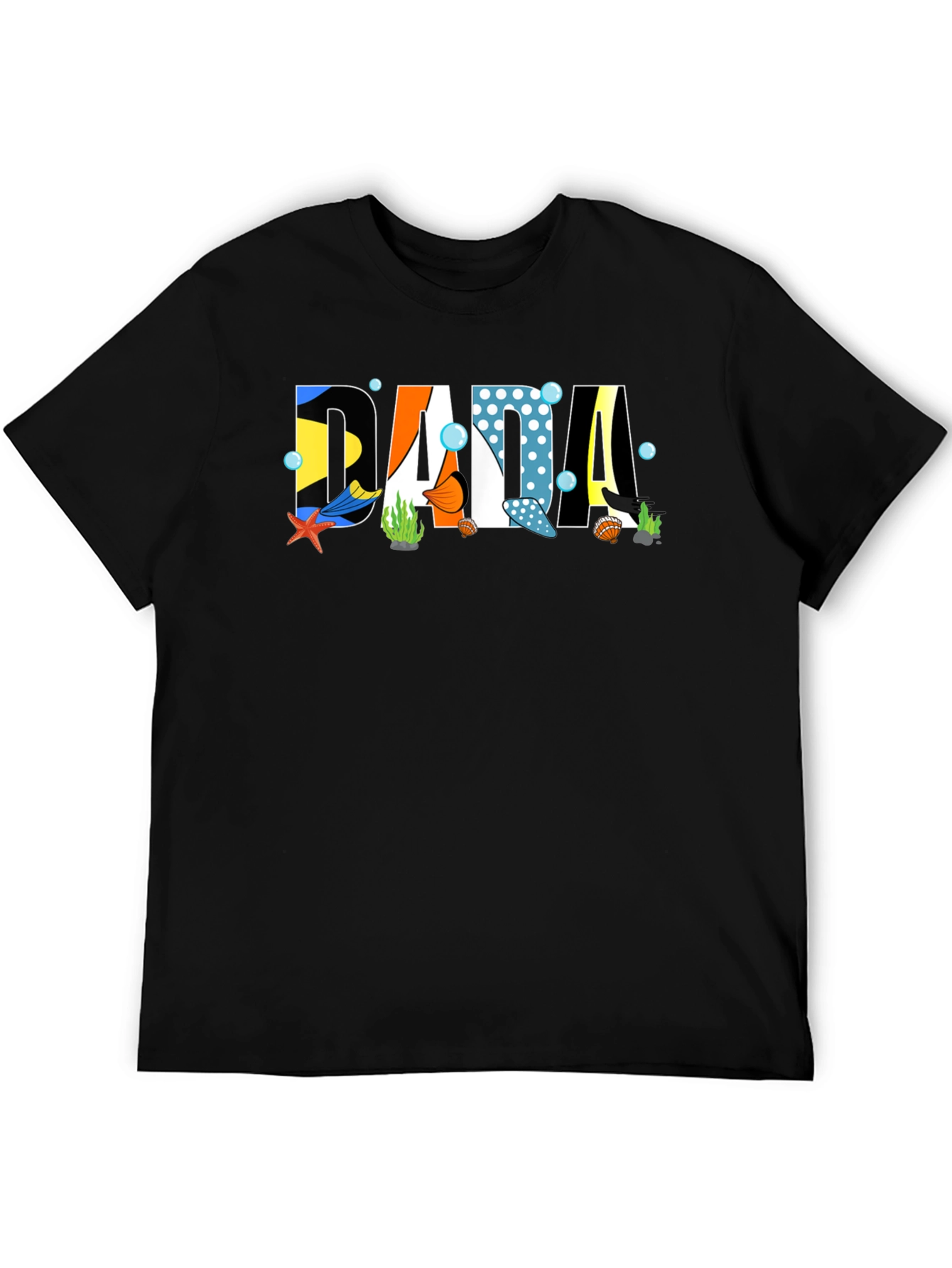 DADA Ocean Graphic Tee - Mens Black T-Shirt