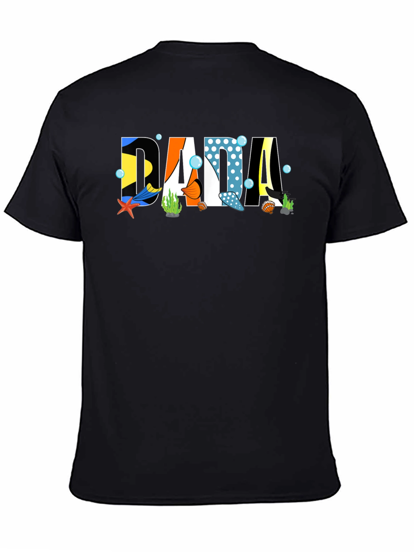 DADA Ocean Graphic Tee - Mens Black T-Shirt