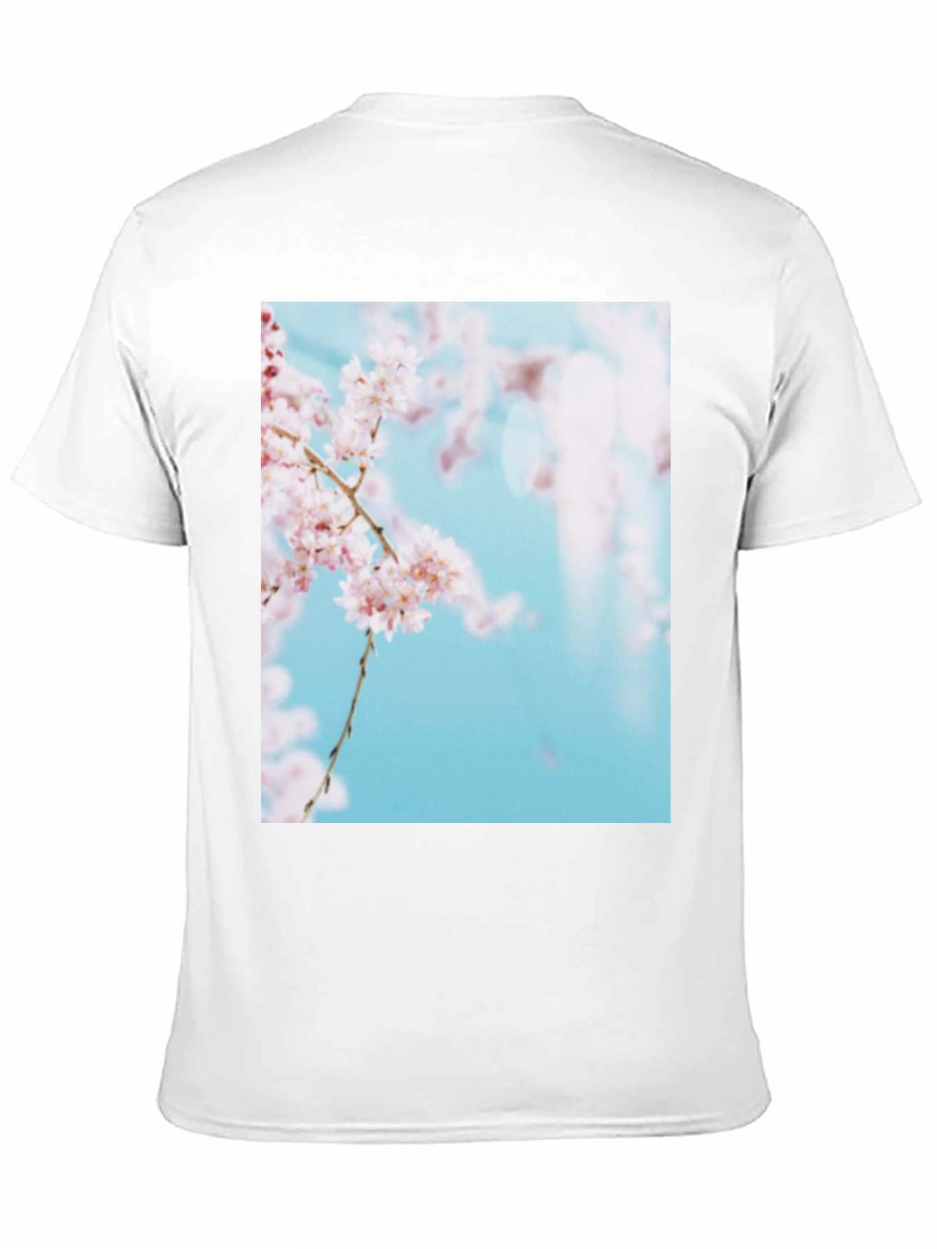 Cherry Blossom Print Black T-Shirt