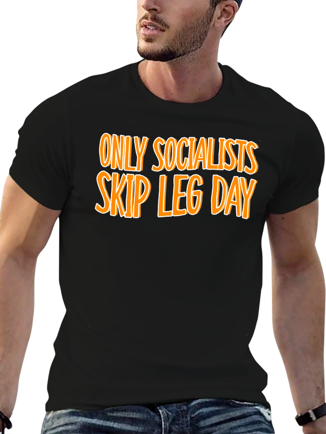 Socialists Skip Leg Day Graphic Tee