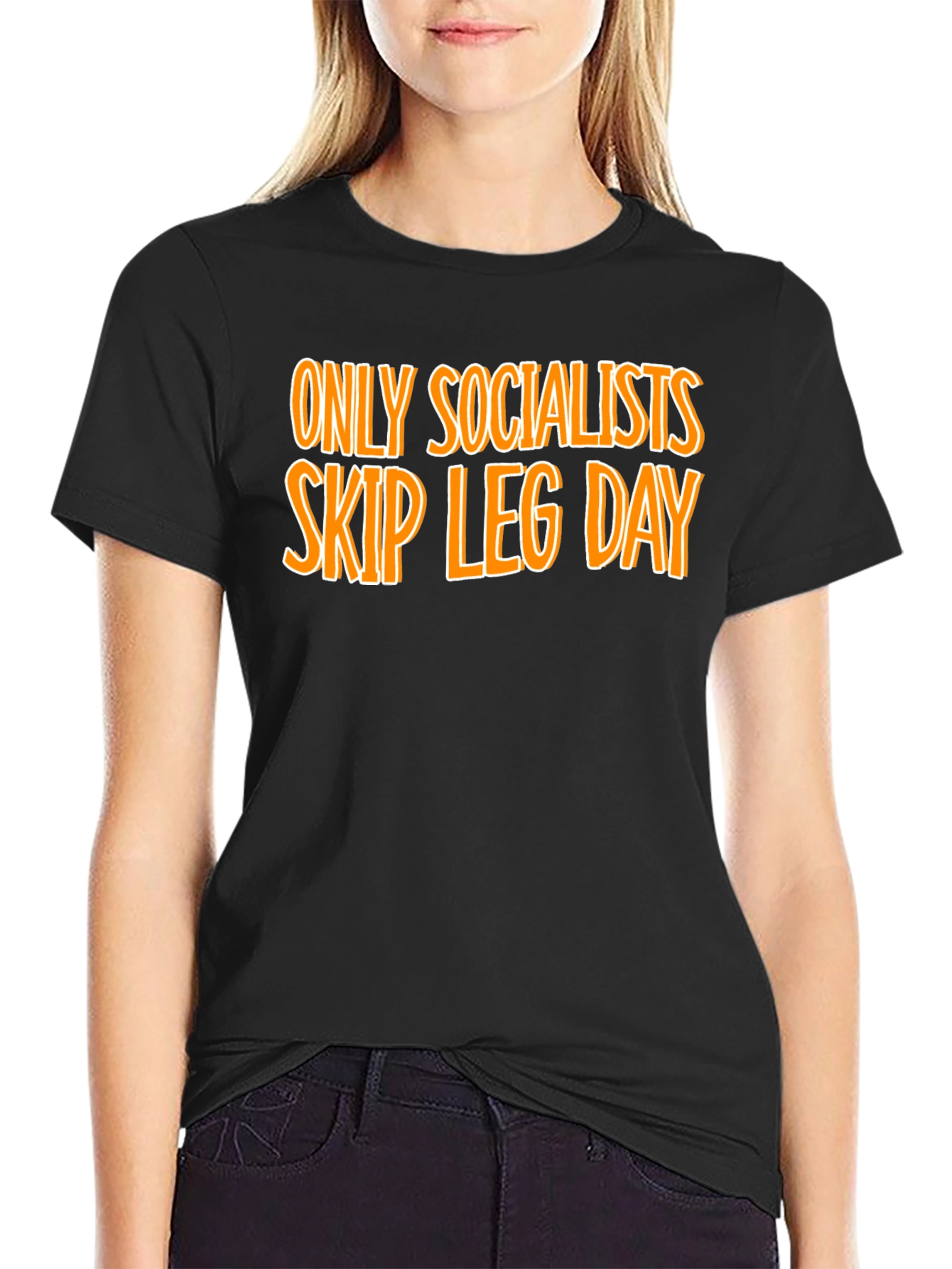 Socialists Skip Leg Day Graphic Tee