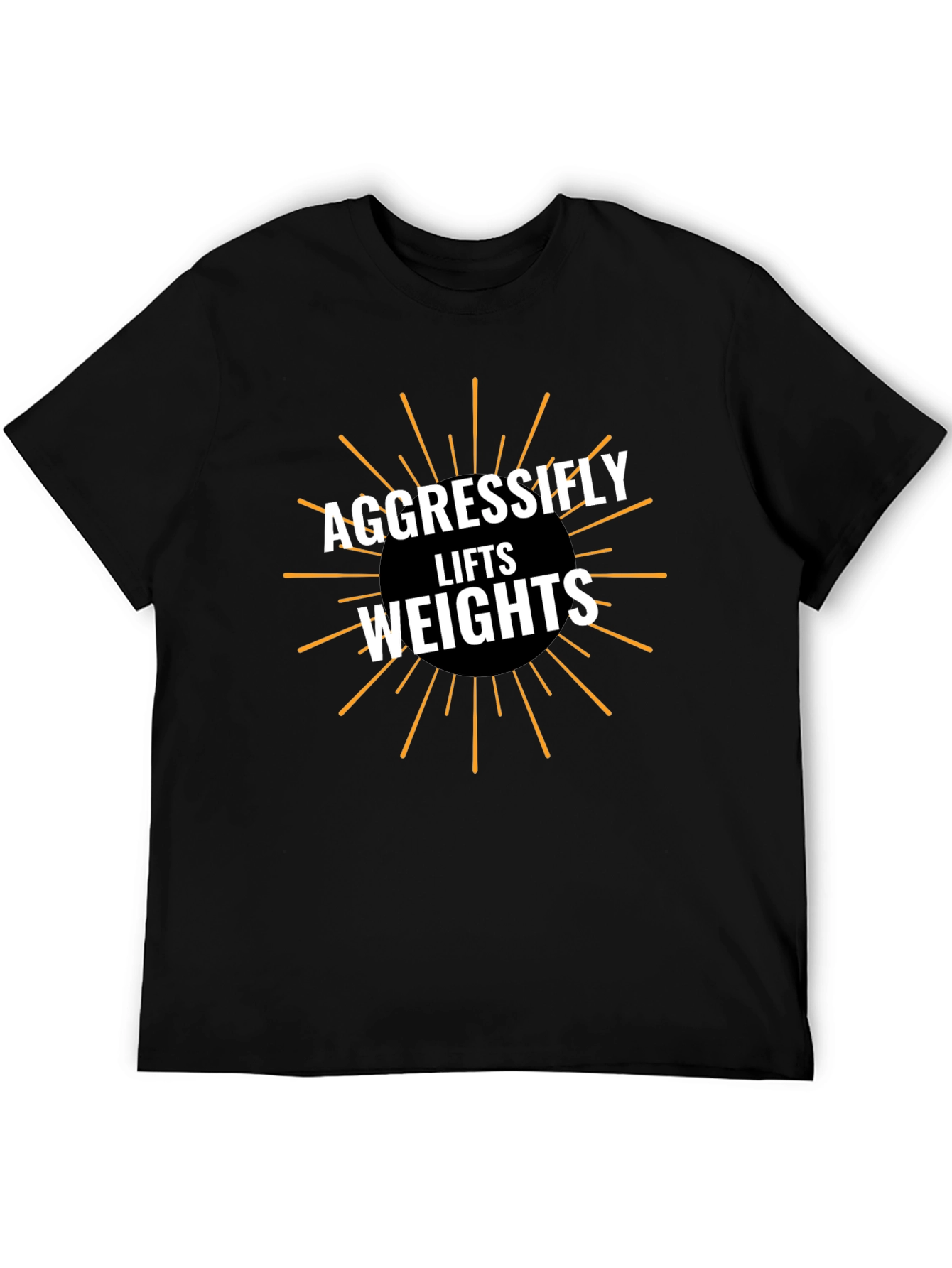 Aggressifly Lifts Weights Graphic Tee - Black