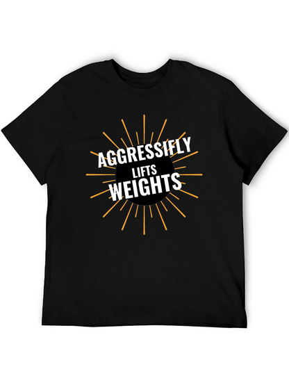 Aggressifly Lifts Weights Graphic Tee - Black
