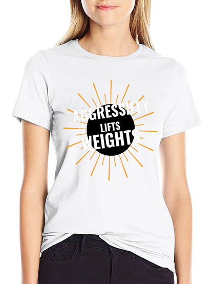 Aggressifly Lifts Weights Graphic Tee - Black