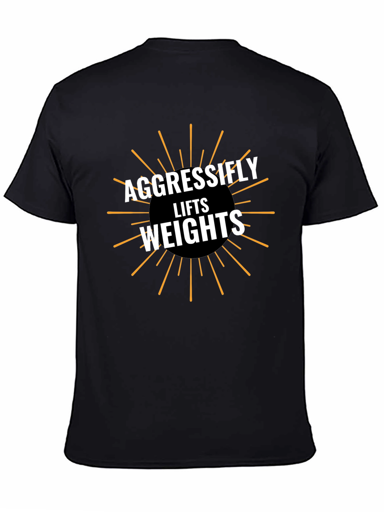 Aggressifly Lifts Weights Graphic Tee - Black