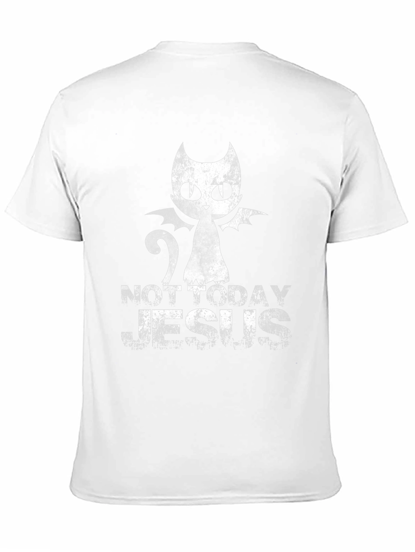 Not Today Jesus Cat Bat T-Shirt