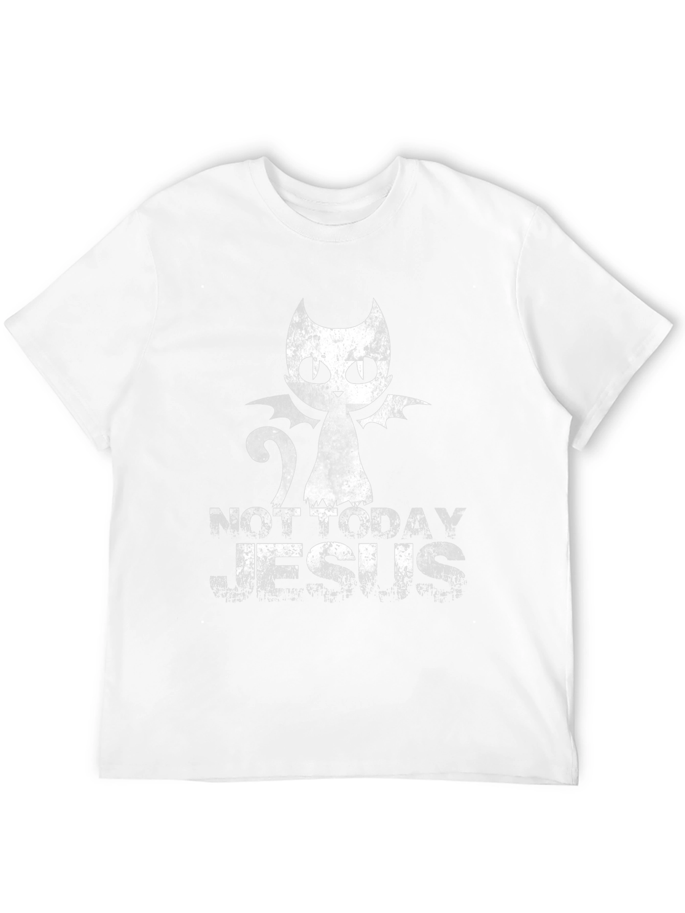 Not Today Jesus Cat Bat T-Shirt