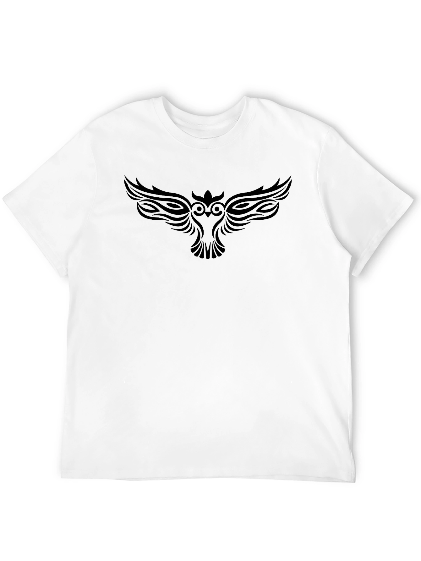 Mens Black Owl Graphic Tee - Stylish & Unique!