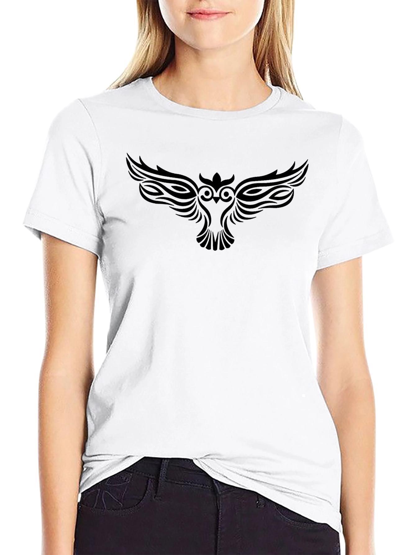 Mens Black Owl Graphic Tee - Stylish & Unique!