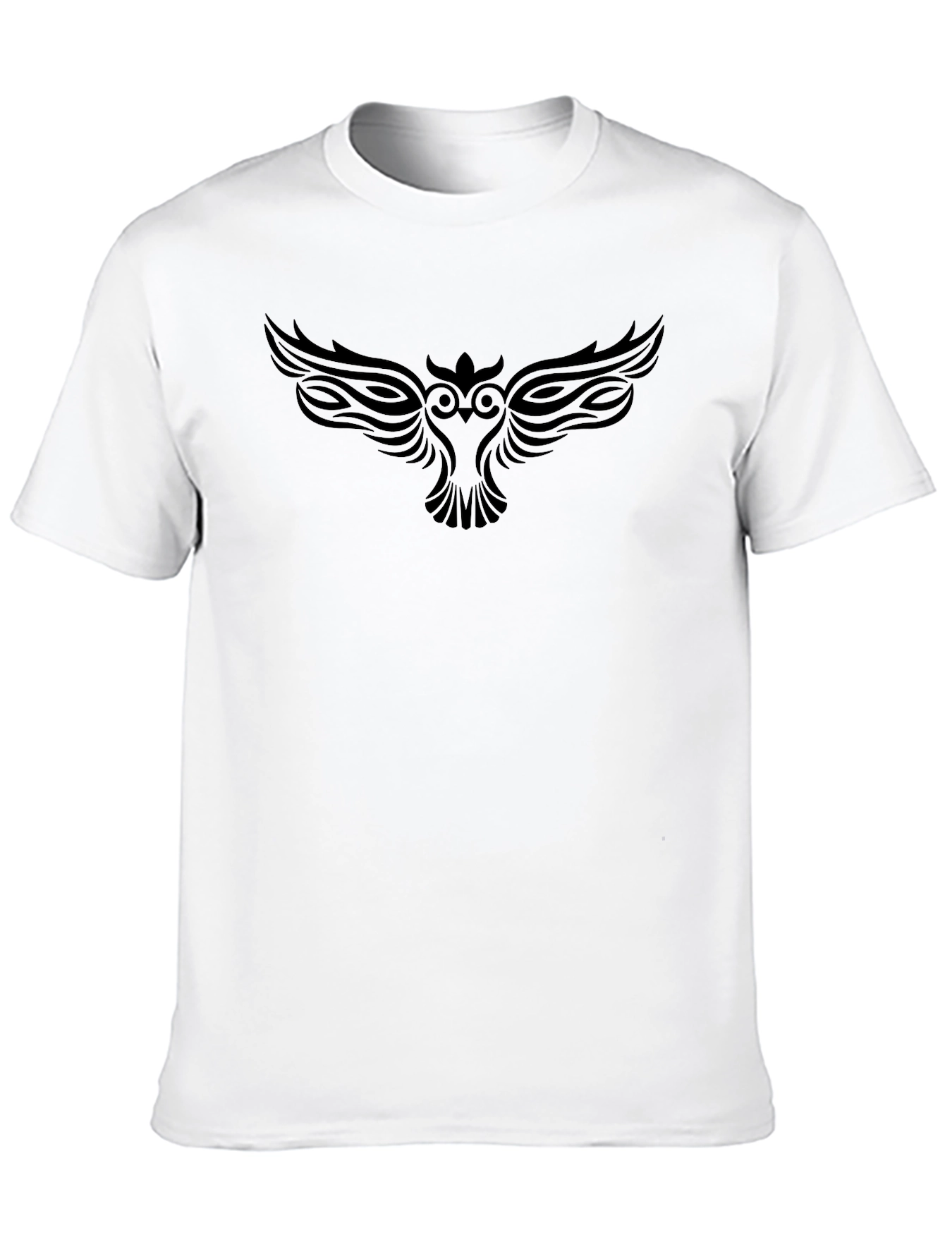 Mens Black Owl Graphic Tee - Stylish & Unique!