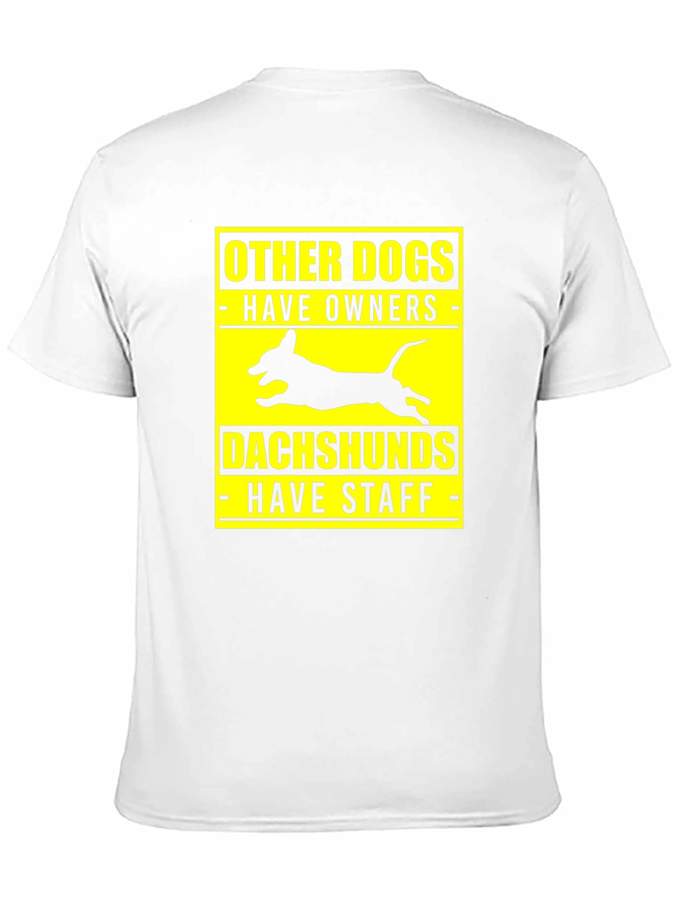 Dachshund Staff Black T-Shirt