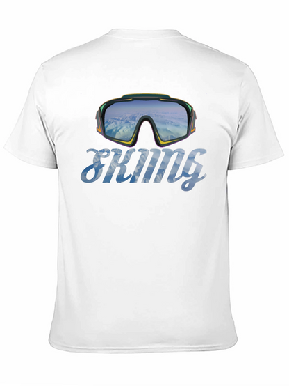 Skiing Goggles Graphic T-Shirt - Mountain Adventure Tee