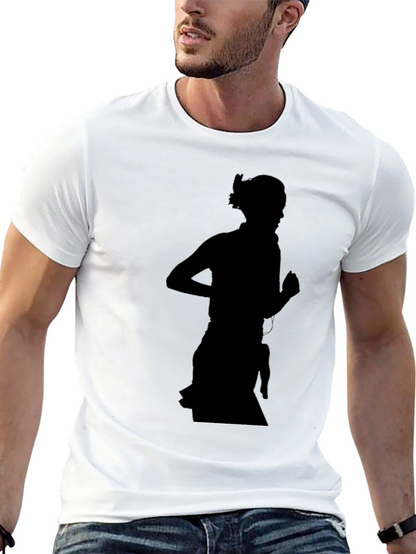 Silhouette Runner Graphic Tee - Black