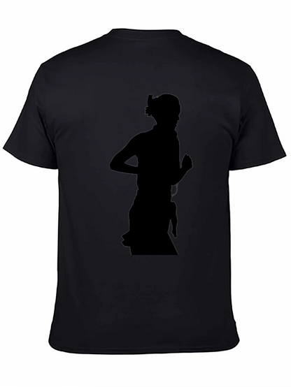 Silhouette Runner Graphic Tee - Black