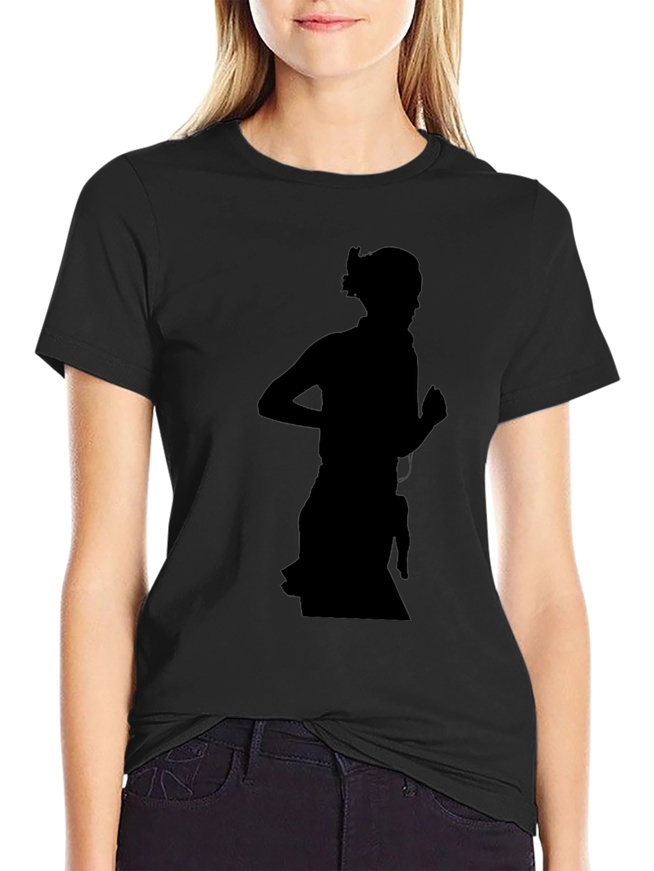 Silhouette Runner Graphic Tee - Black