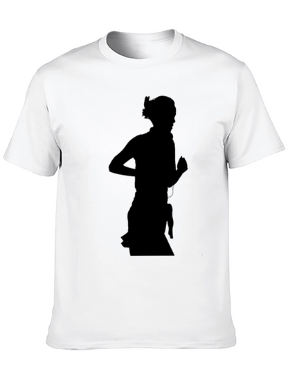 Silhouette Runner Graphic Tee - Black