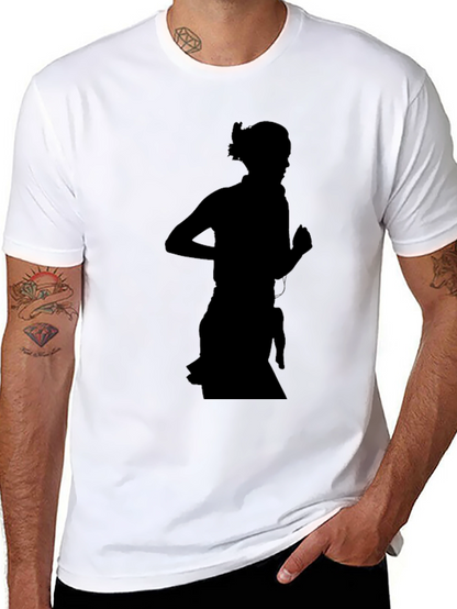 Silhouette Runner Graphic Tee - Black