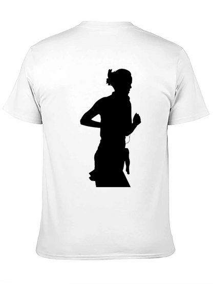 Silhouette Runner Graphic Tee - Black
